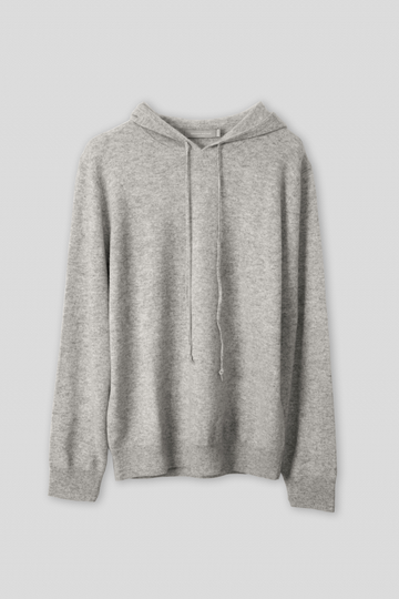 Cashmere Hoodie - Silver Grey