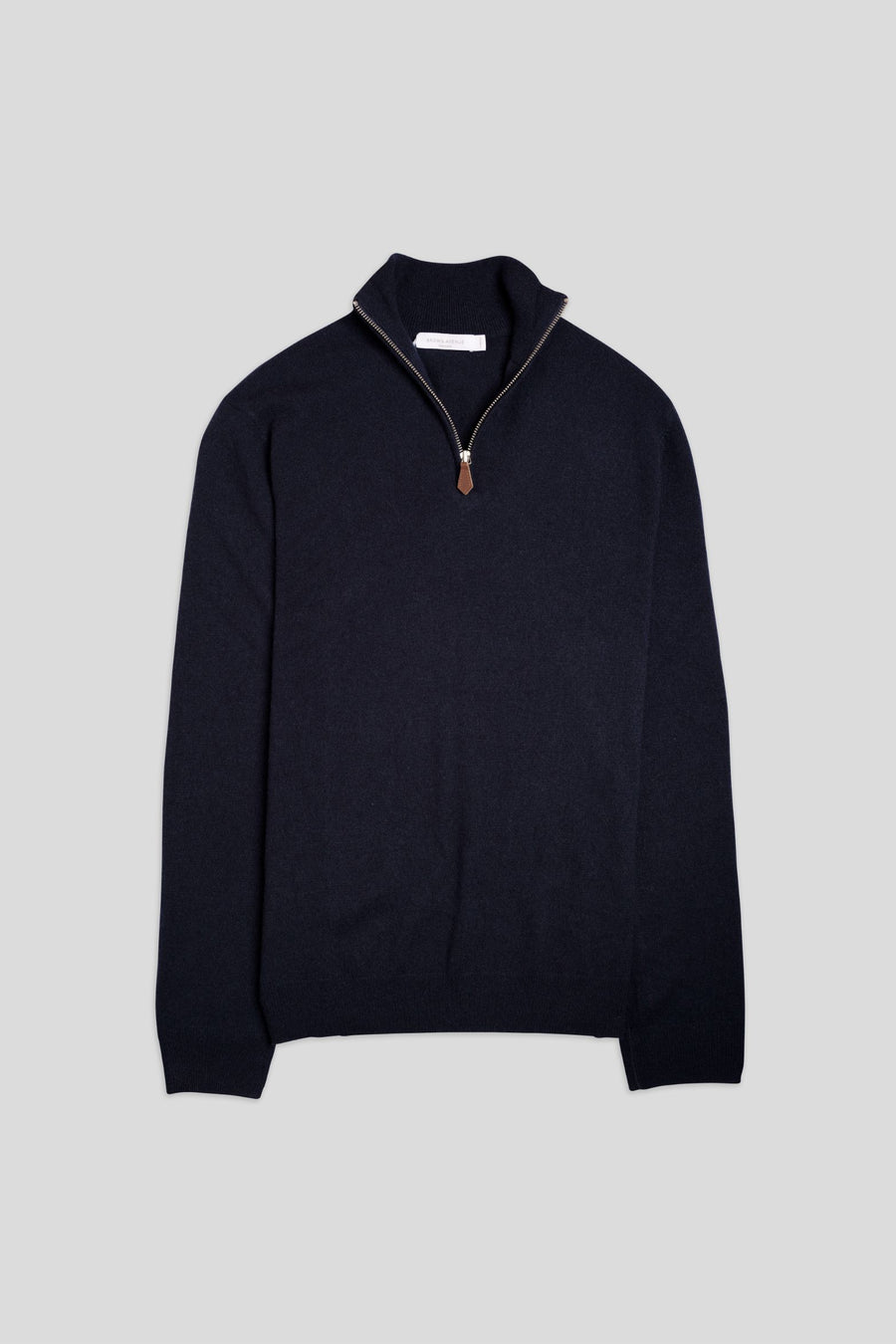 Half Zip Cashmere Sweater - Navy