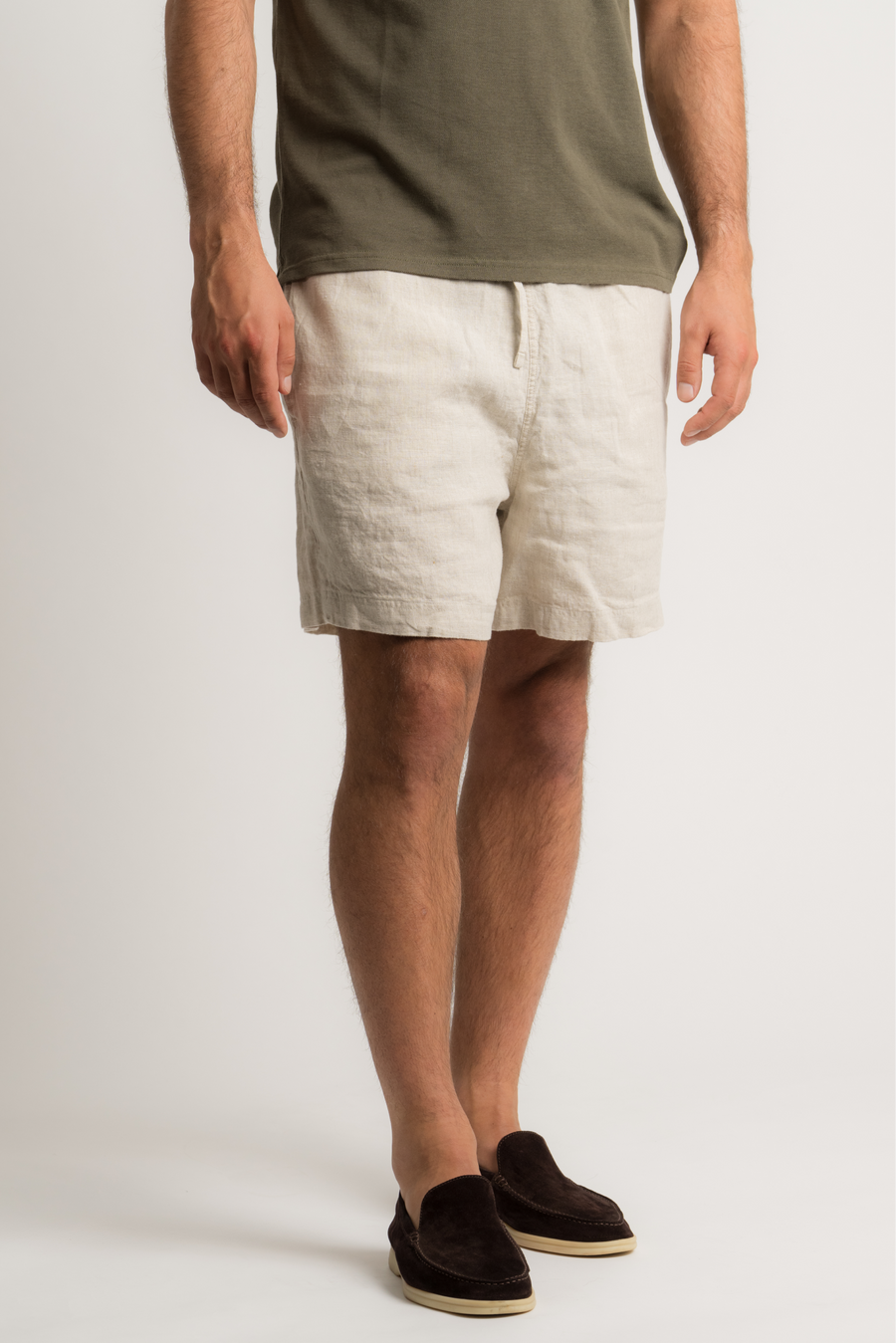 Linen Shorts - Sand