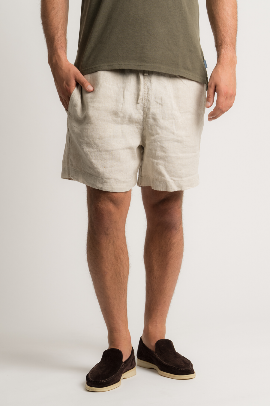 Linen Shorts - Sand