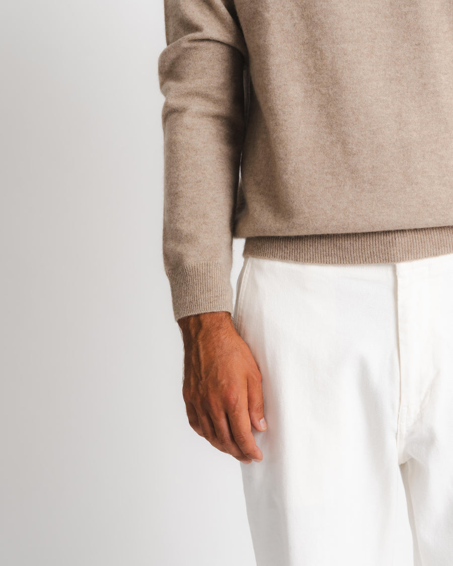 Royal Cashmere Crewneck - Taupe