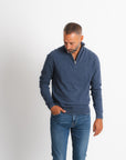 Half zip - Denim Blue