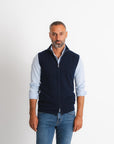 Cashmere Vest - Navy