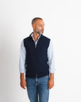 Cashmere Vest - Navy