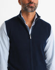 Cashmere Vest - Navy