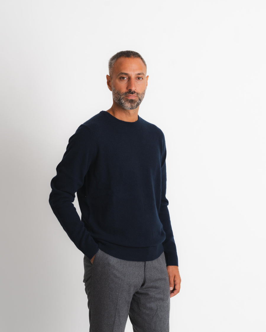 Royal Cashmere Crewneck - Navy