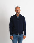 Full Zip Cardigan - Navy