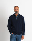 Full Zip Cardigan - Navy