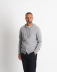 Royal Cashmere Zip Hoodie - Grey