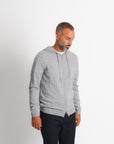 Royal Cashmere Zip Hoodie - Grey