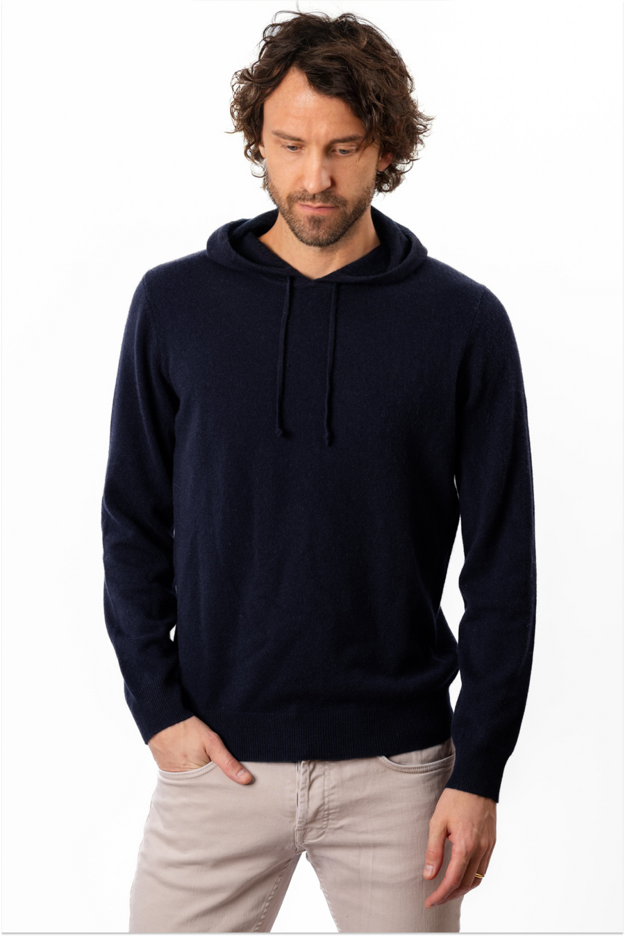 Cashmere Hoodie - Navy