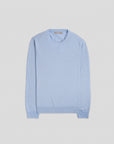 O-Neck Cashmere Sweater - Azure Blue