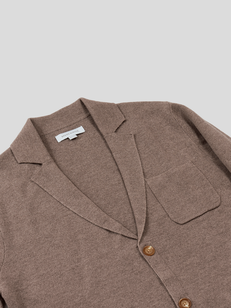 Merino Riviera Blazer - Taupe