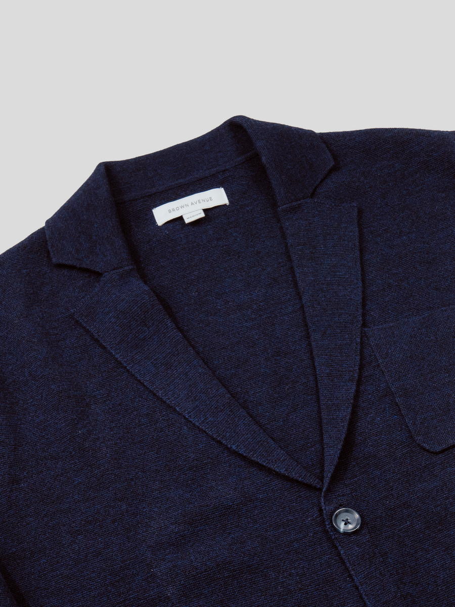 Merino Riviera Blazer - Navy