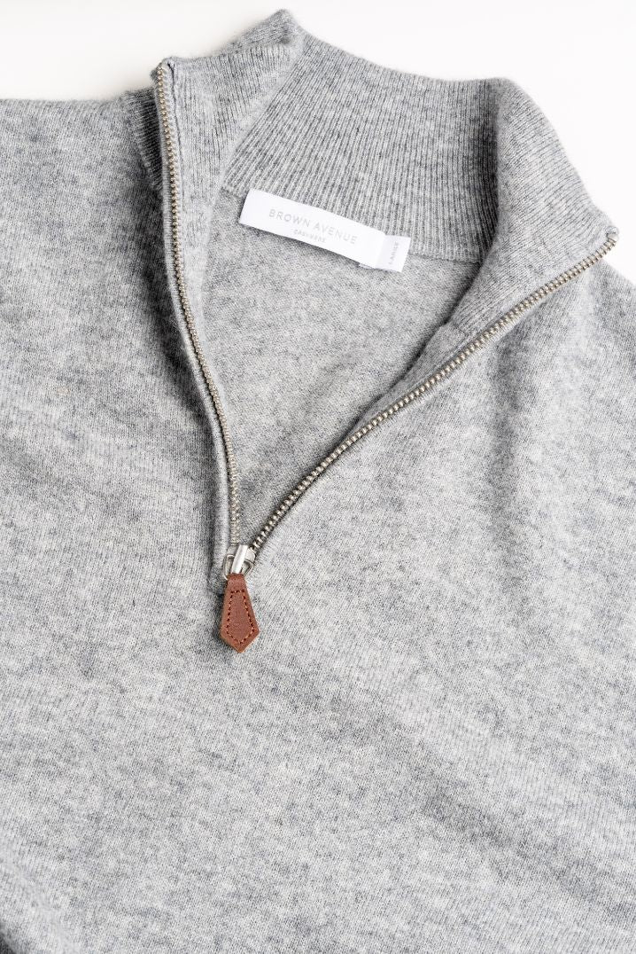 Half Zip Sweater - Grey