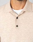 Polo Shirt Sweater - Beige