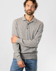 Polo Shirt Sweater - Grey