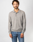 Polo Shirt Sweater - Grey