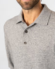 Polo Shirt Sweater - Grey