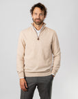 Half Zip Sweater - Beige