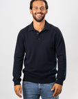 Polo Shirt Sweater - Navy