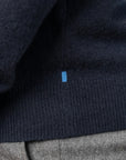 Half Zip Cashmere Sweater - Navy