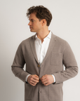 Merino Riviera Blazer - Taupe