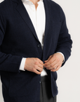 Merino Riviera Blazer - Navy