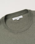 Cotton Cashmere Crewneck - Olive Green