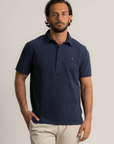 Cotton Polo Piké - Navy