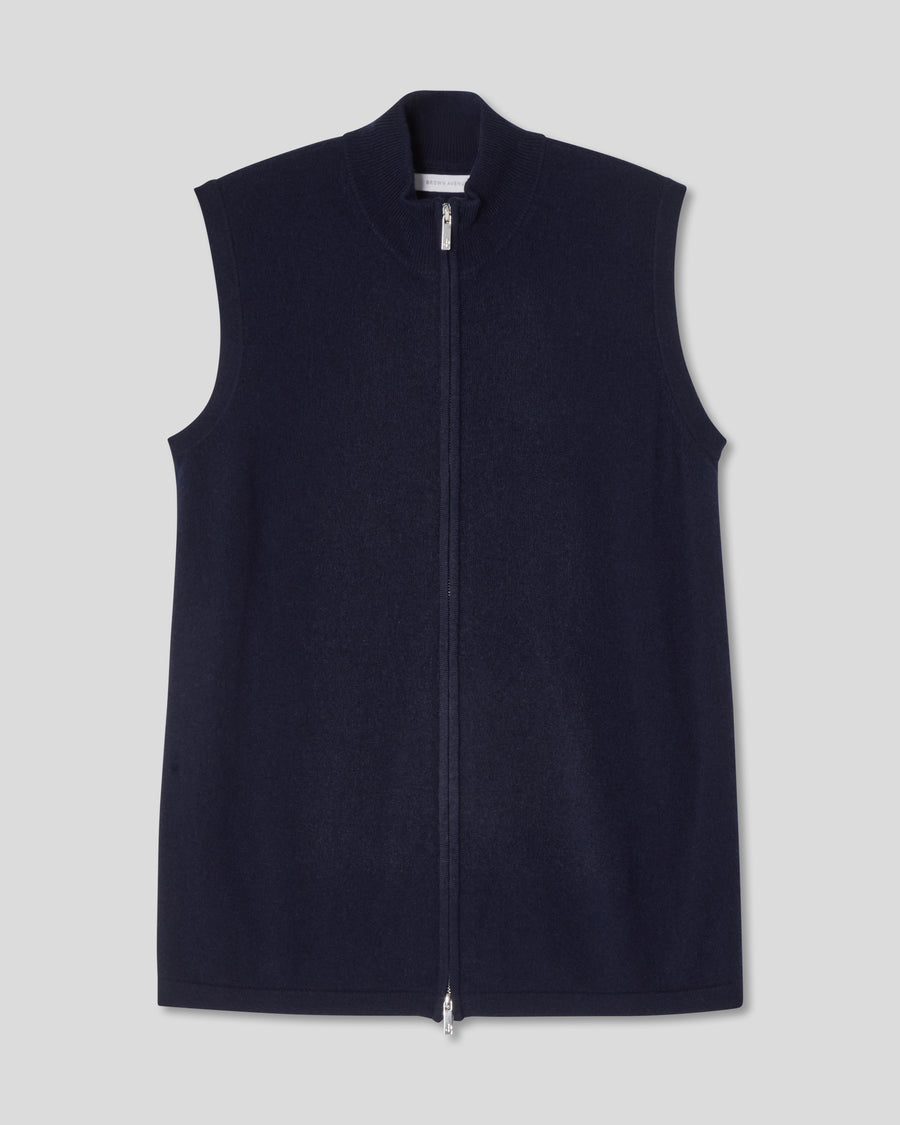 Cashmere Vest - Navy