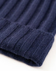 Chunky Ribbed Beanie - Navy