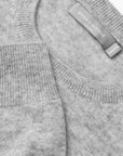 O-Neck Cashmere Sweater - Silver Grey