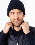 Chunky Ribbed Beanie - Navy