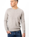 O-Neck Cashmere Sweater - Silver Grey