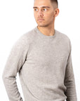 O-Neck Cashmere Sweater - Silver Grey