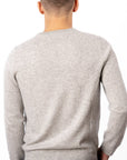 O-Neck Cashmere Sweater - Silver Grey