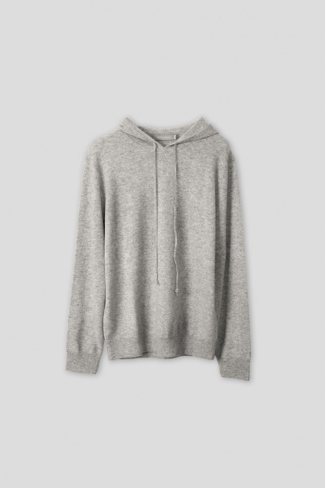Cashmere Hoodie - Silver Grey
