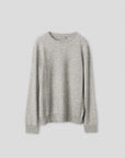 O-Neck Cashmere Sweater - Silver Grey